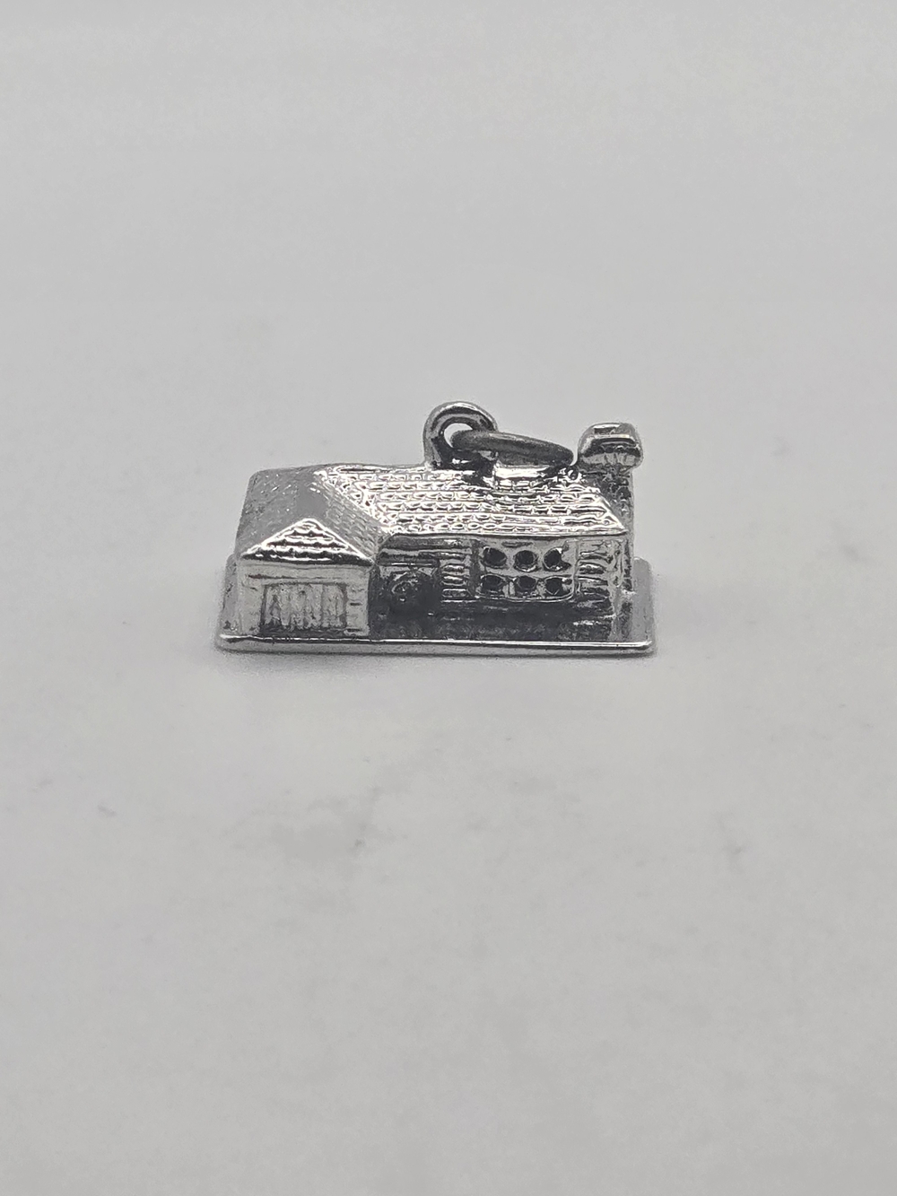 Sterling Silver Antique Art Deco 3D Village House Charm